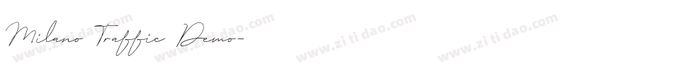 Milano Traffic Demo字体转换
